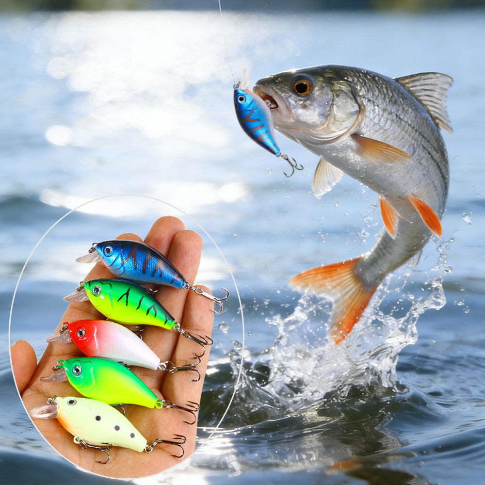 Fishing Hook Treble - 1Pc 6cm 6.9g Fishing Lure Crankbait