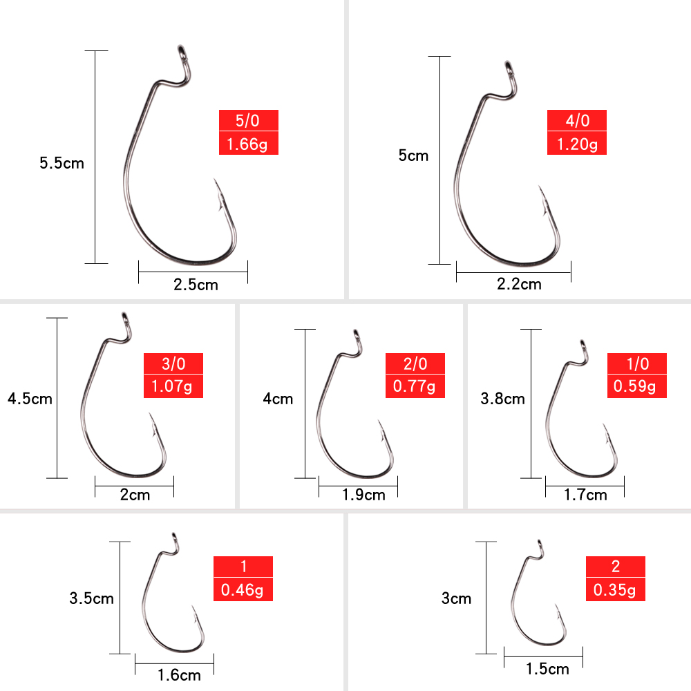 LUSHAZER 10pcs/lot Carbon Stee - огляд і ціна Fishing Hook Assortment