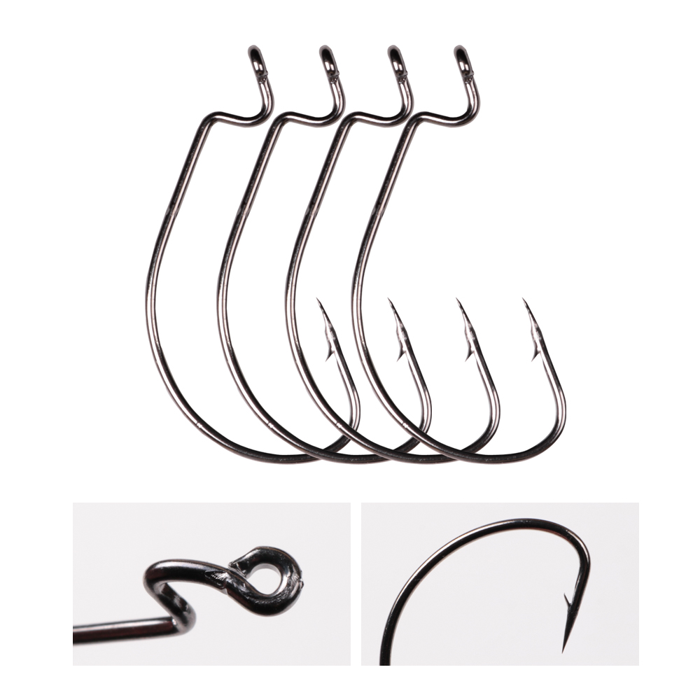 LUSHAZER 10pcs/lot Carbon Stee - огляд і ціна Fishing Hook Assortment