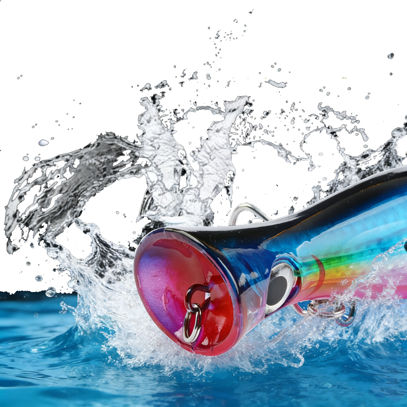 1pc 43g Big Popper Floating Wo - огляд і ціна Fishing Hook Treble