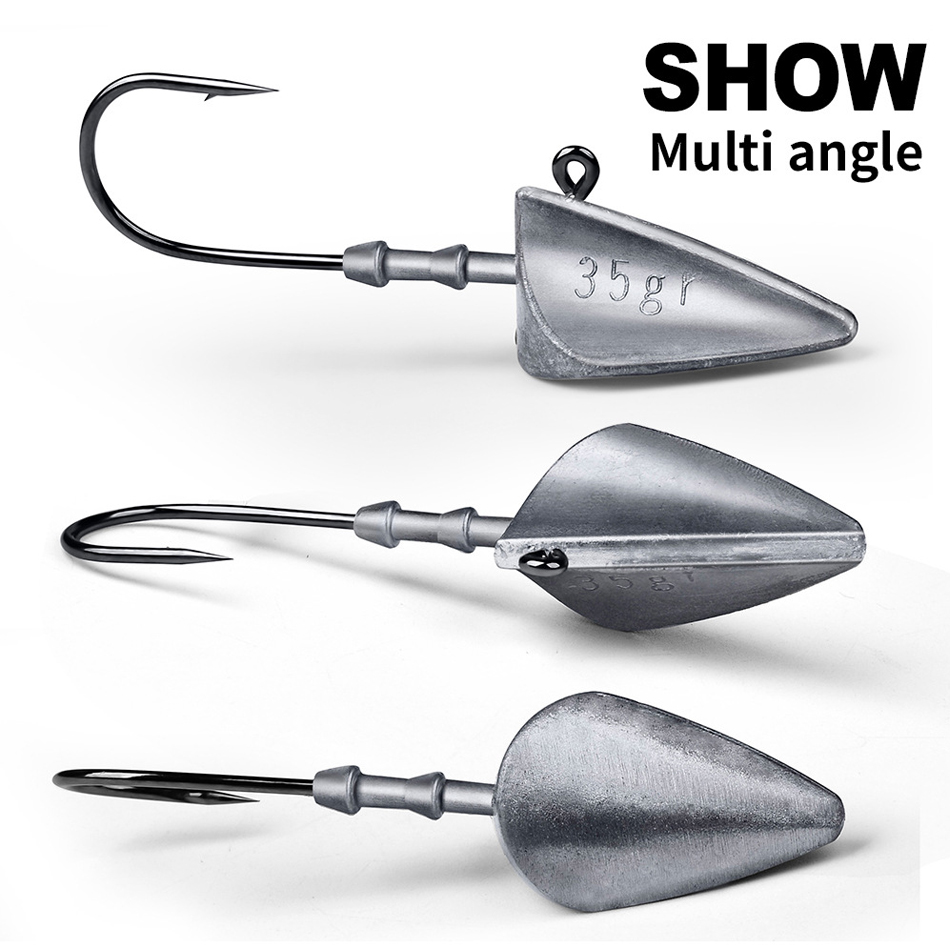 WODJYJ Triangle Head Hooks 7g  - огляд і ціна Fishing Hook Offset