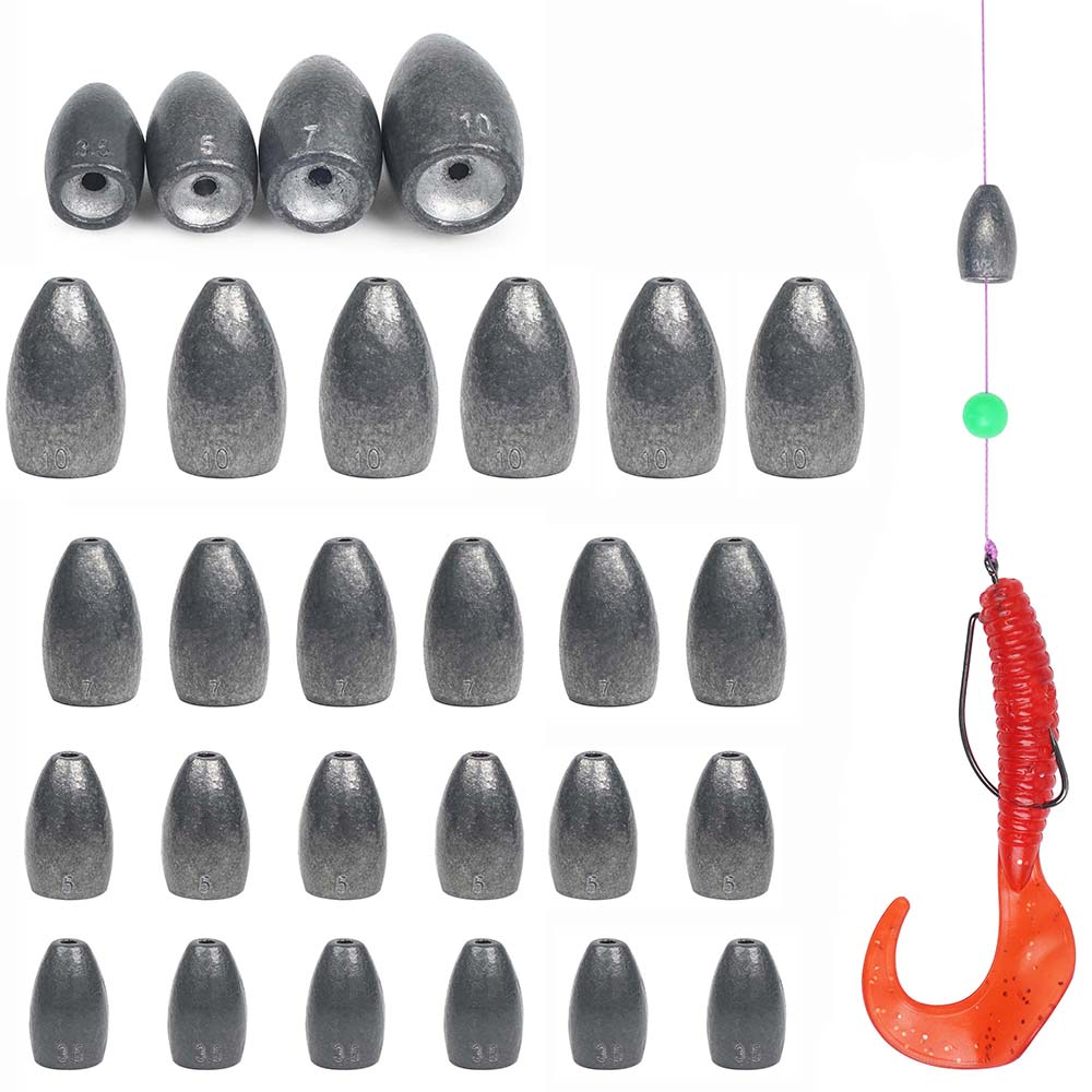 Bullet Fishing Sinkers Weights - огляд і ціна Fishing Hook Remover
